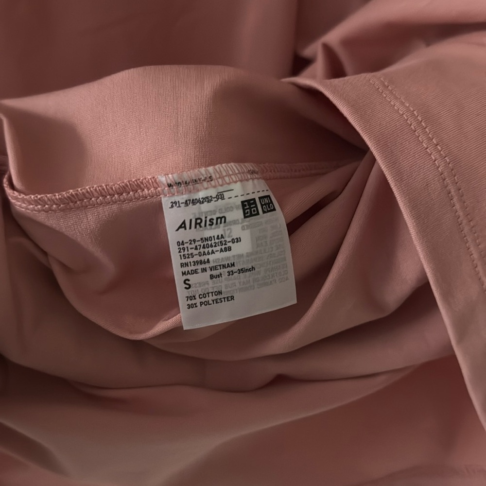 Uniqlo Alrism Oversized Women T Dress Short Sleeve Light Orange Maxi Dress - Picture 5 of 5